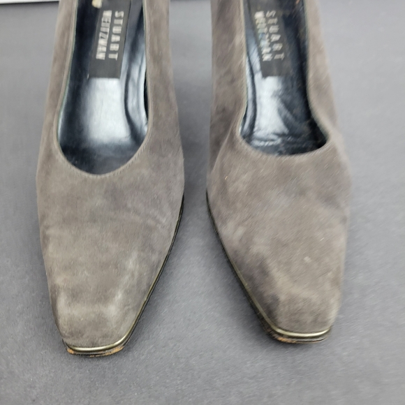 Stuart Weitzman Grey Suede heels 7 - Picture 9 of 9
